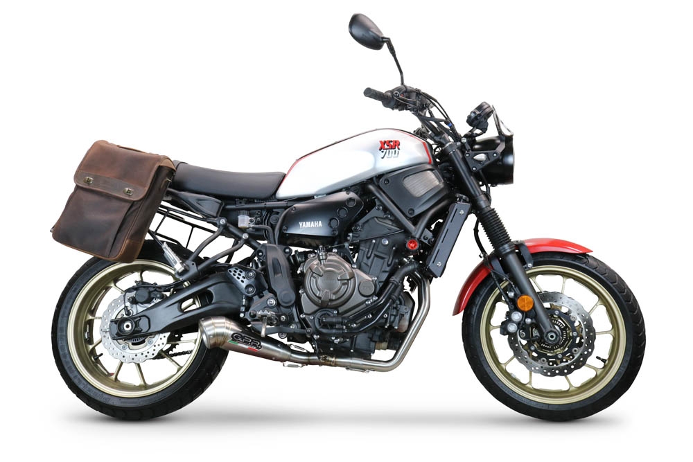 GPR auspuff kompatibel mit  Yamaha Xsr 700 2021-2024, Powercone Evo, Racing-Komplettsystem-Auspuff, einschließlich Krümmer und abnehmbarem DB-Killer 