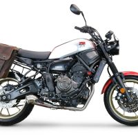 GPR auspuff kompatibel mit  Yamaha Xsr 700 2021-2024, Powercone Evo, Racing-Komplettsystem-Auspuff, einschließlich Krümmer und abnehmbarem DB-Killer 