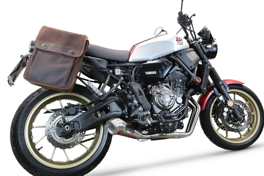 GPR auspuff kompatibel mit  Yamaha Xsr 700 2021-2024, Powercone Evo, Racing-Komplettsystem-Auspuff, einschließlich Krümmer und abnehmbarem DB-Killer 