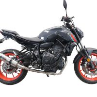 GPR auspuff kompatibel mit  Yamaha Mt-07  2021-2024, M3 Inox , Racing-Komplettsystem-Auspuff, einschließlich Krümmer und abnehmbarem DB-Killer 