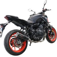 GPR auspuff kompatibel mit  Yamaha Mt-07  2021-2024, M3 Poppy , Homologierte auspuff mit verbindungsrohr und katalysator 