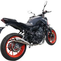 GPR auspuff kompatibel mit  Yamaha Mt-07  2021-2024, Powercone Evo, Racing-Komplettsystem-Auspuff, einschließlich Krümmer und abnehmbarem DB-Killer 
