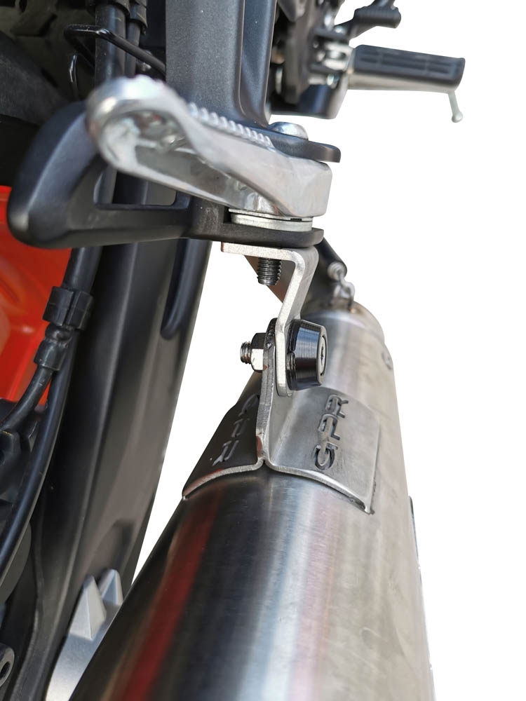 GPR auspuff kompatibel mit  Yamaha Mt-07  2021-2024, Powercone Evo, Racing-Komplettsystem-Auspuff, einschließlich Krümmer und abnehmbarem DB-Killer 