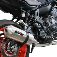 GPR auspuff kompatibel mit  Yamaha Mt-07  2014-2016, Satinox , Homologierte auspuff mit verbindungsrohr und katalysator 