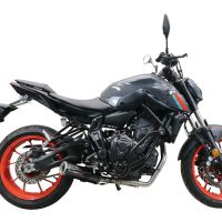 GPR auspuff kompatibel mit  Yamaha Mt-07  2021-2024, M3 Poppy , Homologierte auspuff mit verbindungsrohr und katalysator 