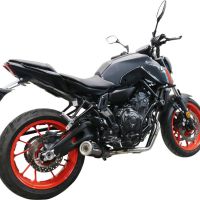 GPR auspuff kompatibel mit  Yamaha Mt-07  2021-2024, M3 Poppy , Homologierte auspuff mit verbindungsrohr und katalysator 