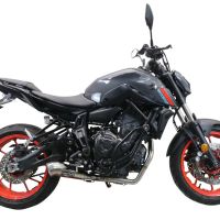 GPR auspuff kompatibel mit  Yamaha Mt-07  2021-2024, Powercone Evo, Homologierte auspuff mit verbindungsrohr und katalysator 