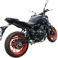 GPR auspuff kompatibel mit  Yamaha Mt-07  2021-2024, Powercone Evo, Homologierte auspuff mit verbindungsrohr und katalysator 