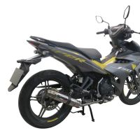 GPR auspuff kompatibel mit  Yamaha Sniper 150 2021-2022, Deeptone Inox, Racing-Komplettsystem-Auspuff, einschließlich Krümmer und abnehmbarem DB-Killer 