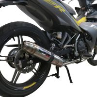GPR auspuff kompatibel mit  Yamaha Sniper 150 2021-2022, Deeptone Inox, Racing-Komplettsystem-Auspuff, einschließlich Krümmer und abnehmbarem DB-Killer 