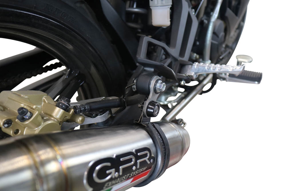GPR auspuff kompatibel mit  Yamaha Sniper 150 2021-2022, Deeptone Inox, Racing-Komplettsystem-Auspuff, einschließlich Krümmer und abnehmbarem DB-Killer 