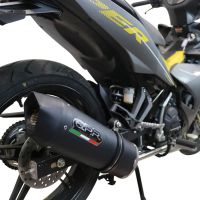 GPR auspuff kompatibel mit  Yamaha Sniper 150 2021-2022, Furore Nero, Racing-Komplettsystem-Auspuff, einschließlich Krümmer und abnehmbarem DB-Killer 