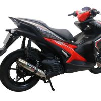 GPR auspuff kompatibel mit  Yamaha Aerox 155 2021-2022, Deeptone Inox, Racing-Komplettsystem-Auspuff, einschließlich Krümmer und abnehmbarem DB-Killer 