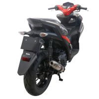GPR auspuff kompatibel mit  Yamaha Aerox 155 2021-2022, Deeptone Inox, Racing-Komplettsystem-Auspuff, einschließlich Krümmer und abnehmbarem DB-Killer 