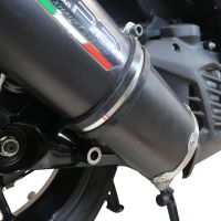 GPR auspuff kompatibel mit  Yamaha Aerox 155 2021-2022, Furore Nero, Racing-Komplettsystem-Auspuff, einschließlich Krümmer und abnehmbarem DB-Killer 