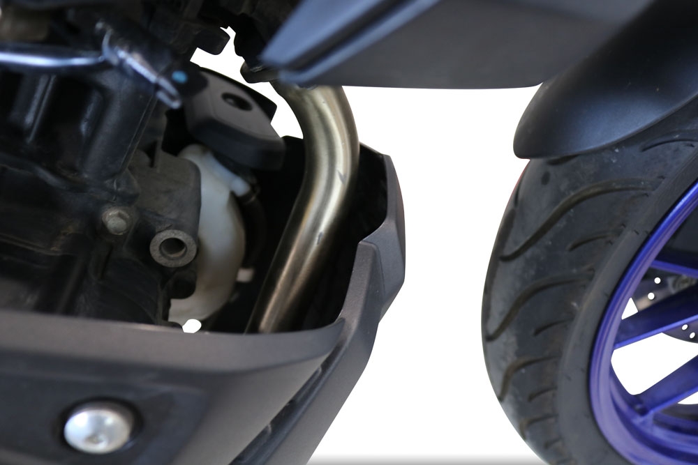 GPR auspuff kompatibel mit  Yamaha Mt 125 2021-2025, Satinox , Homologierte auspuff mit verbindungsrohr und katalysator 