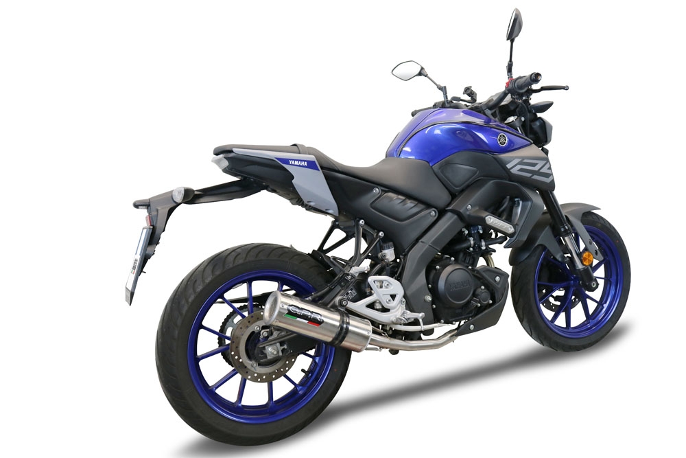 GPR auspuff kompatibel mit  Yamaha Mt 125 2021-2025, M3 Inox , Homologierte auspuff mit verbindungsrohr und katalysator 