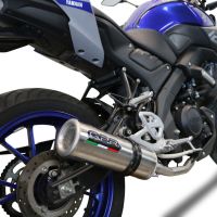 GPR auspuff kompatibel mit  Yamaha Mt 125 2021-2025, M3 Inox , Homologierte auspuff mit verbindungsrohr und katalysator 