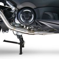 GPR auspuff kompatibel mit  Yamaha T-Max 560 2020-2021, New Grand Prix Evo Titanium, Homologierte auspuff mit verbindungsrohr und katalysator 