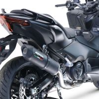GPR auspuff kompatibel mit  Yamaha T-Max 560 2022-2024, Furore Evo4 Nero, Homologierte auspuff mit verbindungsrohr und katalysator 
