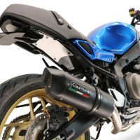 GPR auspuff kompatibel mit  Yamaha XSR900 2022-2024, Furore Evo4 Nero, Homologierte auspuff mit verbindungsrohr und katalysator 