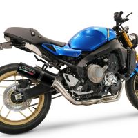 GPR auspuff kompatibel mit  Yamaha XSR900 2022-2024, M3 Black Titanium, Homologierte auspuff mit verbindungsrohr und katalysator 
