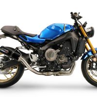 GPR auspuff kompatibel mit  Yamaha XSR900 2022-2024, M3 Black Titanium, Homologierte auspuff mit verbindungsrohr und katalysator 