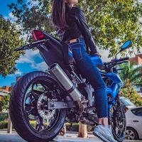GPR auspuff kompatibel mit  Kawasaki Z 125 2019-2020, M3 Inox , Rennauspuff, mit Verbindungsrohren, Artikel ohne Genehmigung 