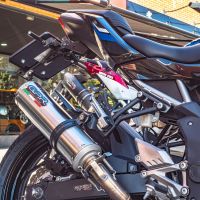 GPR auspuff kompatibel mit  Kawasaki Z 125 2019-2020, M3 Inox , Rennauspuff, mit Verbindungsrohren, Artikel ohne Genehmigung 