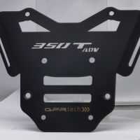 GPR TECH Zontes 350 T2 ADV 2022/2024 e5 Topcase aus Aluminium, silberfarben mit spezifischer Platte inklusive Kapazität Liter 55
