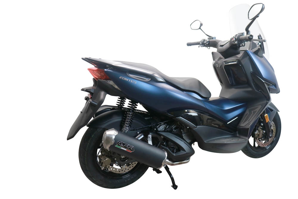 GPR auspuff kompatibel mit  Zontes M 310 2021-2024, Evo4 Road, Homologierte auspuff mit verbindungsrohr und katalysator 