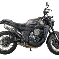 GPR auspuff kompatibel mit  Zontes 350 X1 2022-2024, Deeptone Inox, Zugelassener legaler Slip-On-Auspuff mit Abe, einschließlich abnehmbarem DB-Killer und Verbindungsrohr 