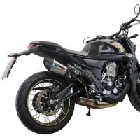 GPR auspuff kompatibel mit  Zontes 350 T2 ADV 2022-2024, New Grand Prix Evo Titanium, Zugelassener legaler Slip-On-Auspuff mit Abe, einschließlich abnehmbarem DB-Killer und Verbindungsrohr 
