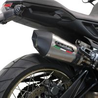 GPR auspuff kompatibel mit  Zontes 350 T2 ADV 2022-2024, New Grand Prix Evo Titanium, Zugelassener legaler Slip-On-Auspuff mit Abe, einschließlich abnehmbarem DB-Killer und Verbindungsrohr 