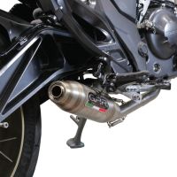 GPR auspuff kompatibel mit  Zontes 350 R1 2022-2024, Deeptone Inox, Racing-Komplettsystem-Auspuff, einschließlich Krümmer und abnehmbarem DB-Killer 