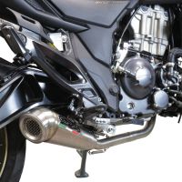 GPR auspuff kompatibel mit  Zontes 350 T2 ADV 2022-2024, Powercone Evo, Racing-Komplettsystem-Auspuff, einschließlich Krümmer und abnehmbarem DB-Killer 