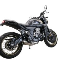 GPR auspuff kompatibel mit  Zontes 350 T2 ADV 2022-2024, Powercone Evo, Racing-Komplettsystem-Auspuff, einschließlich Krümmer und abnehmbarem DB-Killer 