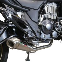 GPR auspuff kompatibel mit  Zontes 350 T2 ADV 2022-2024, Powercone Evo, Racing-Komplettsystem-Auspuff, einschließlich Krümmer und abnehmbarem DB-Killer 
