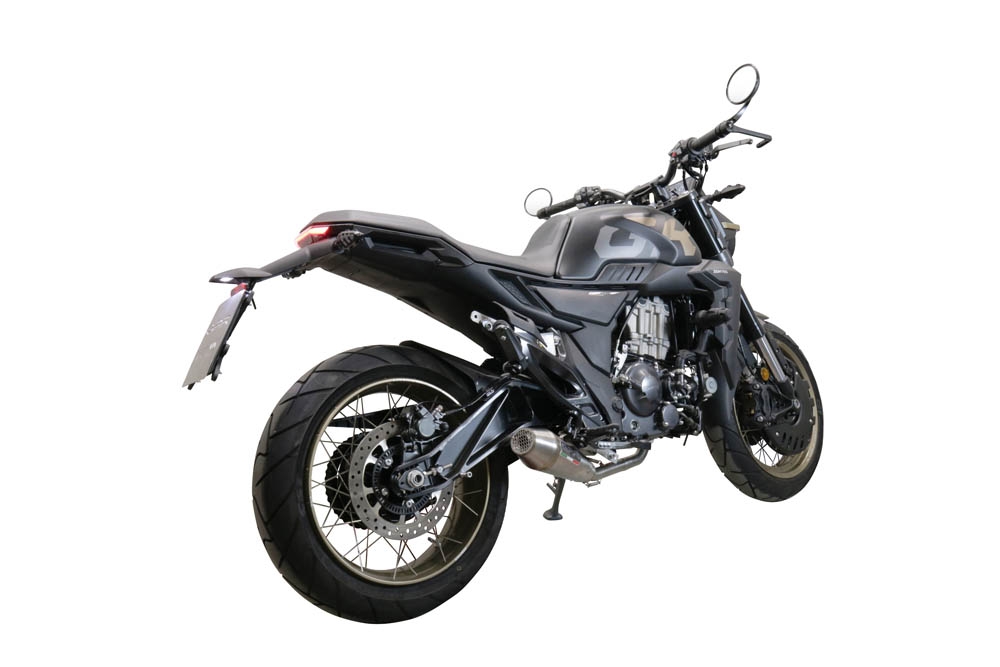 GPR auspuff kompatibel mit  Zontes 350 GK 2022-2024, Ultracone, Racing-Komplettsystem-Auspuff, einschließlich Krümmer und abnehmbarem DB-Killer 