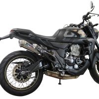 GPR auspuff kompatibel mit  Zontes 350 X1 2022-2024, Powercone Evo, Zugelassener legaler Slip-On-Auspuff mit Abe, einschließlich abnehmbarem DB-Killer und Verbindungsrohr 