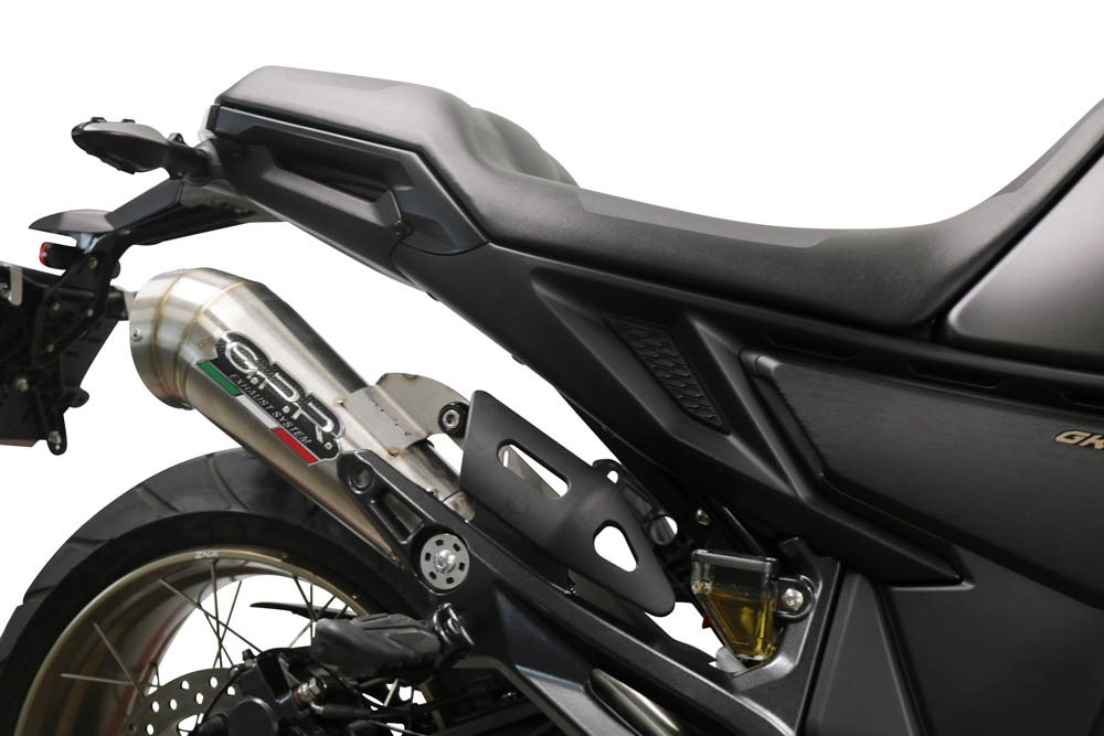 GPR auspuff kompatibel mit  Zontes 350 X1 2022-2024, Powercone Evo, Zugelassener legaler Slip-On-Auspuff mit Abe, einschließlich abnehmbarem DB-Killer und Verbindungsrohr 