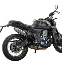 GPR auspuff kompatibel mit  Zontes 350 T2 ADV 2022-2024, Ultracone, Zugelassener legaler Slip-On-Auspuff mit Abe, einschließlich abnehmbarem DB-Killer und Verbindungsrohr 