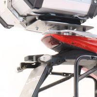 GPR TECH Moto Morini X-CAPE 650 2021/2024 e5 Spezifische Montageplatte Top Case ALPITECH 35>55 LT kompatibel mit Original-Gepäckträger, aus Edelstahl mit 4 Verankerungspunkten
