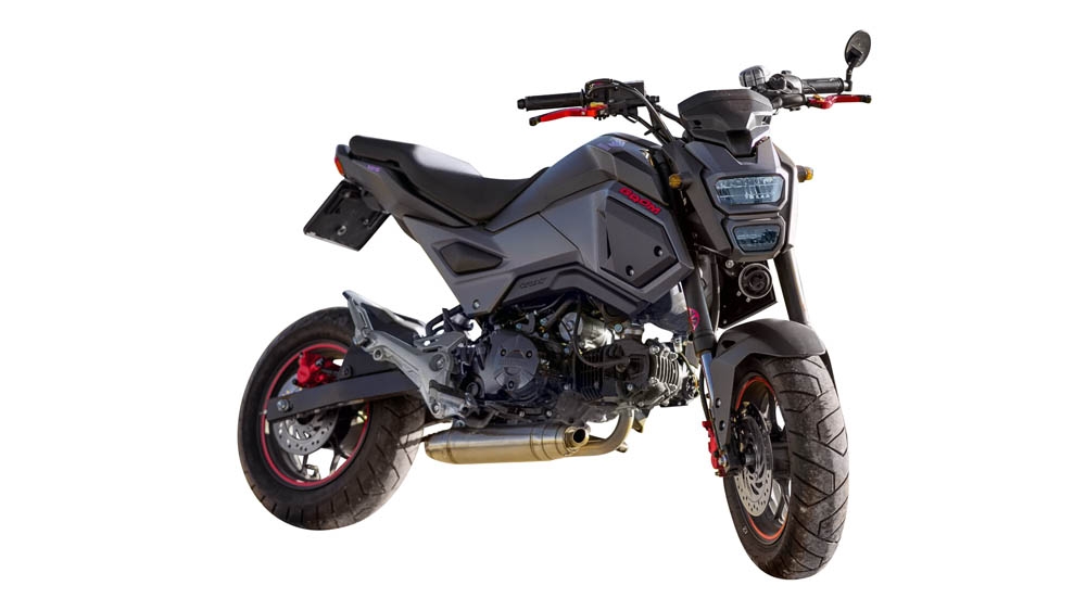 GPR auspuff kompatibel mit  Honda Msx - Grom 125  2013-2017, Deeptone Inox, Kompletter Rennauspuff, geliefert mit spezifischem Krümmer, Artikel ohne Homologation 