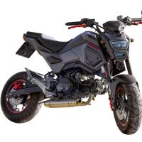 GPR auspuff kompatibel mit  Honda Msx - Grom 125  2013-2017, Deeptone Inox, Kompletter Rennauspuff, geliefert mit spezifischem Krümmer, Artikel ohne Homologation 
