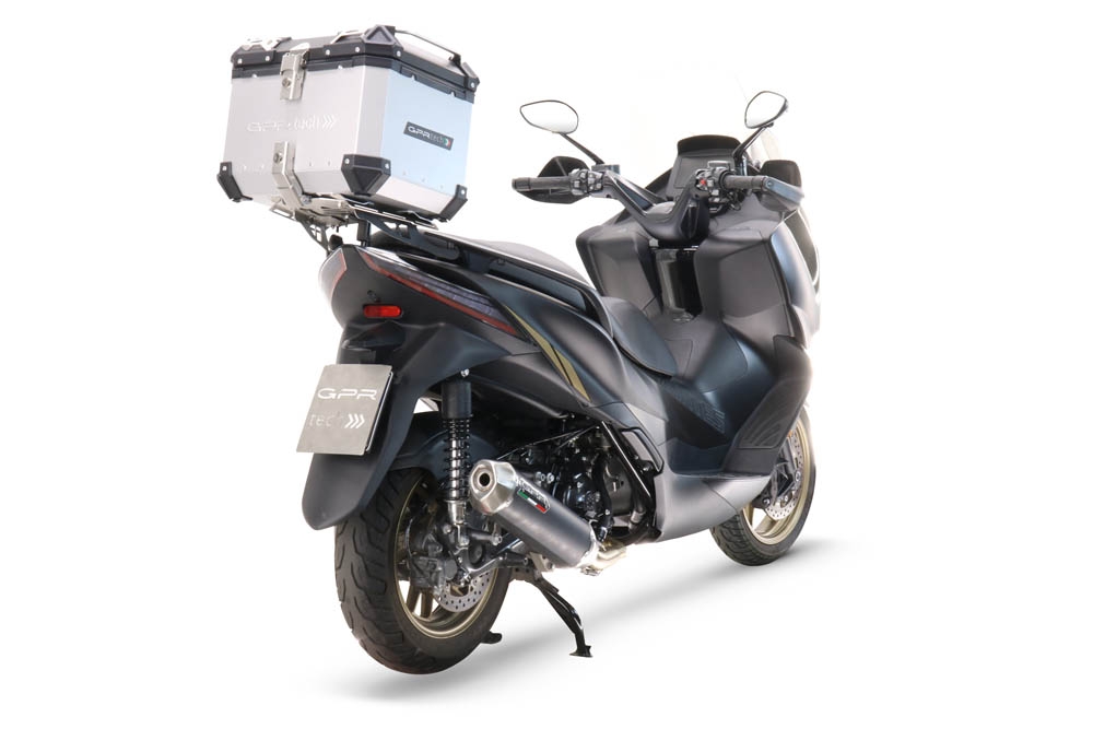 GPR TECH Zontes E 350 2023/2024 Topcase aus Aluminium, Inklusive Stahlplatte und Aluminium-Dachträger Kapazität Liter 35