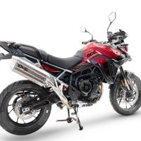 GPR auspuff kompatibel mit  Triumph Tiger 900 GT / Pro / Rally Pro 2024-2025, Hyper Sonic Titanium, Zugelassener legaler Slip-On-Auspuff mit Abe, einschließlich abnehmbarem DB-Killer und Verbindungsrohr 
