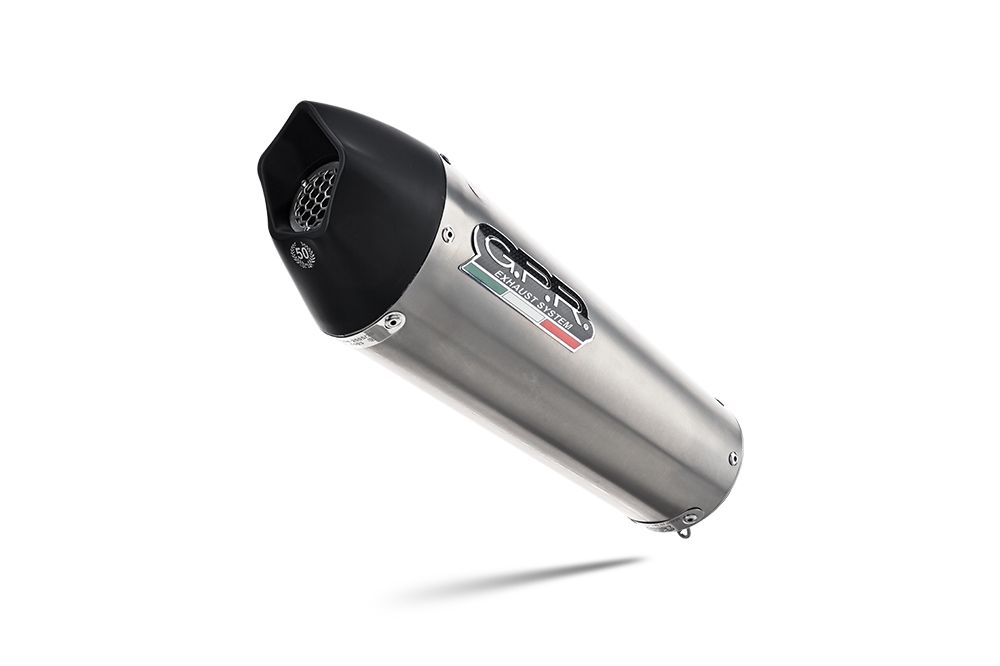 GPR auspuff kompatibel mit  Triumph Tiger 900 GT / Pro / Rally Pro 2024-2025, Furore-X Acciaio Inox, Zugelassener legaler Slip-On-Auspuff mit Abe, einschließlich abnehmbarem DB-Killer und Verbindungsrohr 