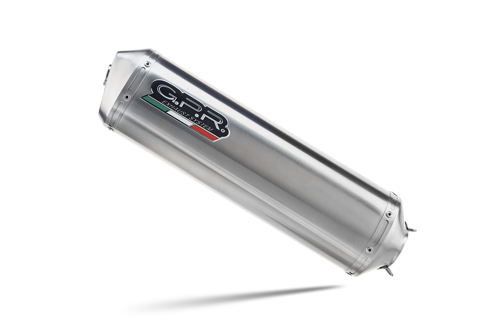 GPR auspuff kompatibel mit  Triumph Tiger 900 GT / Pro / Rally Pro 2024-2025, Satinox , Zugelassener legaler Slip-On-Auspuff mit Abe, einschließlich abnehmbarem DB-Killer und Verbindungsrohr 