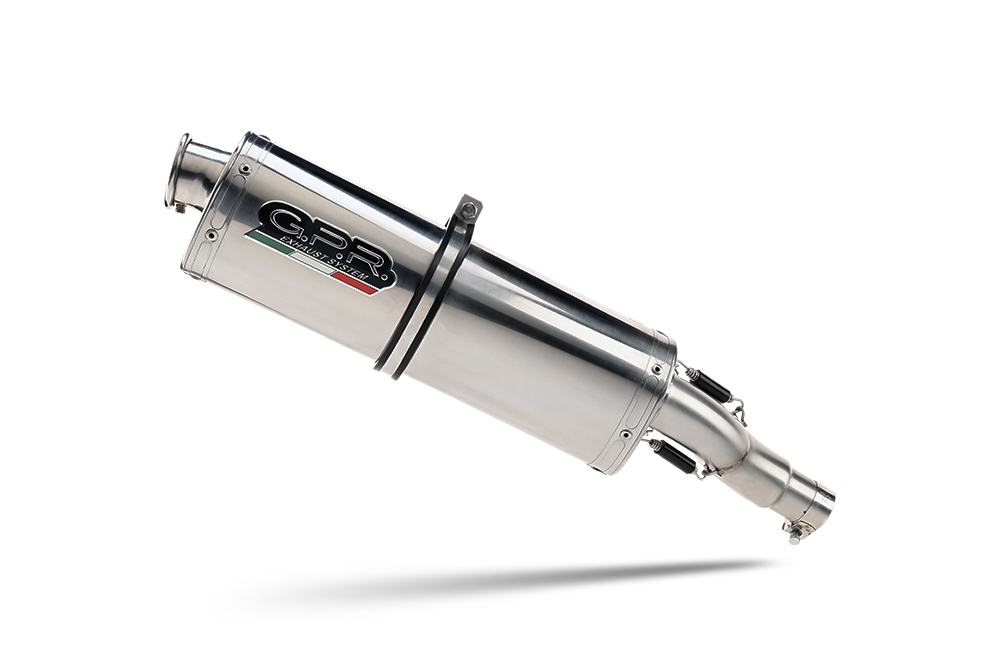 GPR auspuff kompatibel mit  Suzuki Sv 650 - S 1999-2002, Trioval, Zugelassener legaler Mid-Full-Anlagenauspuff mit ABE, inklusive herausnehmbarem DB-Killer 